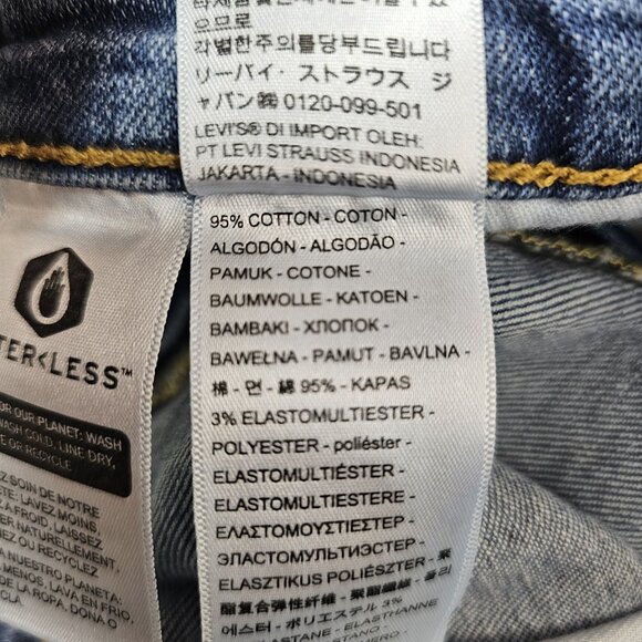 Levi's 505 Jeans Mens 40x30 Blue Denim Straight Leg Relaxed Fit Dadcore Normcore - Picture 4 of 16